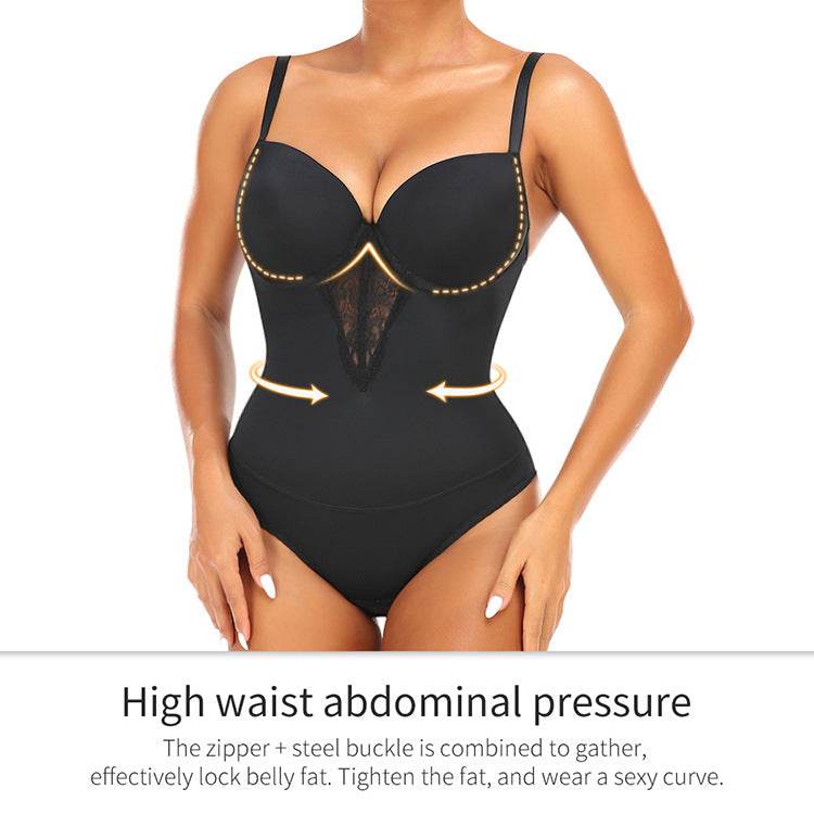 Backless Dress Wedding Dress Inner Bra Top Shoulder Strap Cross Recovery Body Corset - Mubimart