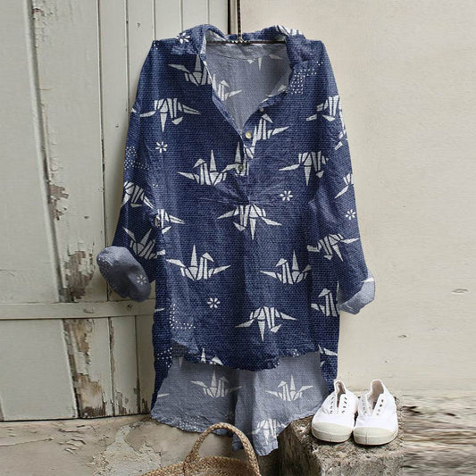 European And American Autumn And Winter Plus Size Women's Clothes Shirt Dress 3D Printing - Mubimart
