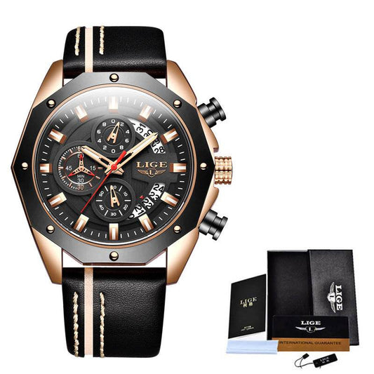 Fashion Mens Watches Top Brand Luxury Silicone Sport Watch Men Quartz Date Clock Waterproof Wristwatch Chronograph - Mubimart