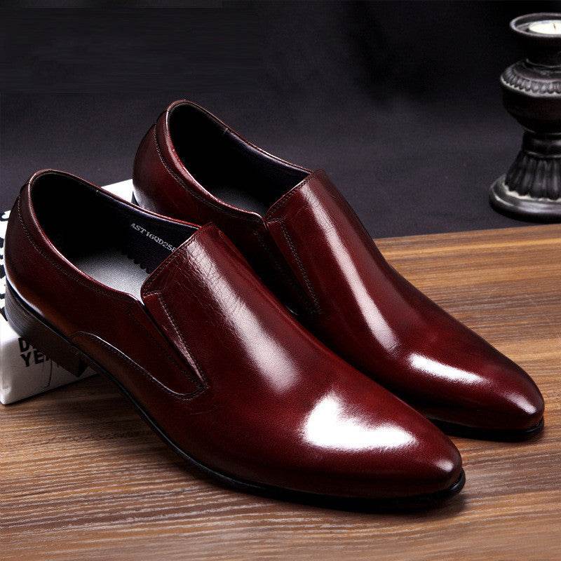British Pointed Oxford Men's Shoes - Mubimart