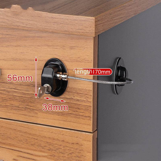 Anti-pinch Hand Cabinet Door Lock For Children's Drawer - Mubimart
