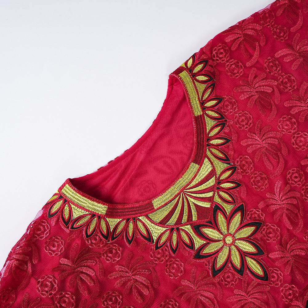 Plus Size Headscarf Rhinestone Robe With Lining - Mubimart