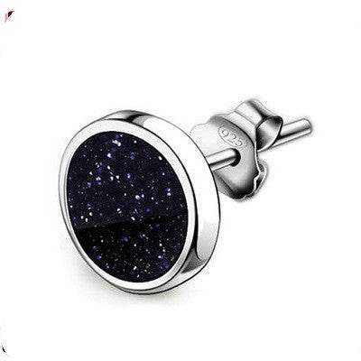 Not Sensitive 925 Silver Men Earrings - Mubimart