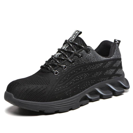 Men Sneakers Indestructible Steel Toe Work Shoes Comfortable Puncture Proof Shoes - Mubimart