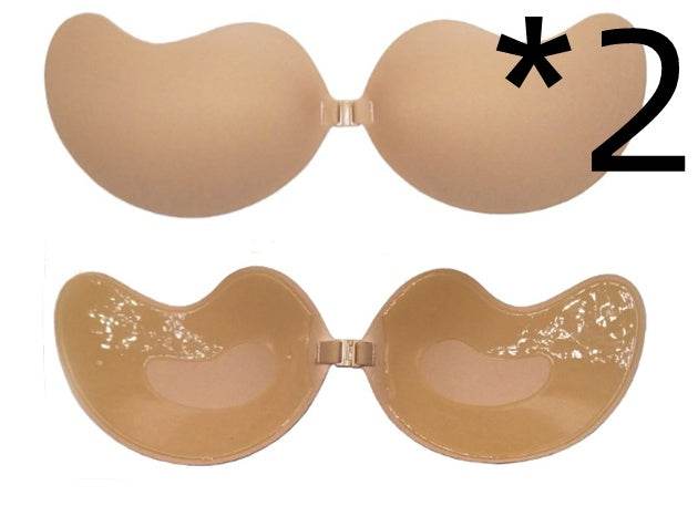 Invisible Push Up Bra Backless Strapless Bra Seamless Front Closure Bralette Underwear - Mubimart