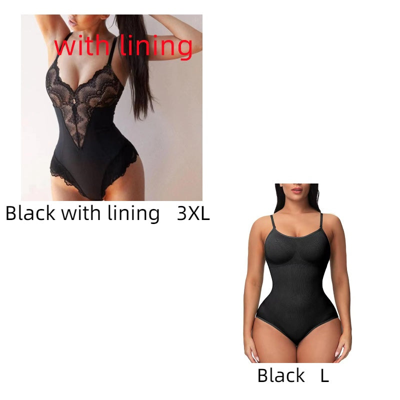 Lace Lace Stitching  Bodysuit Erotic Lingerie Women - Mubimart -  