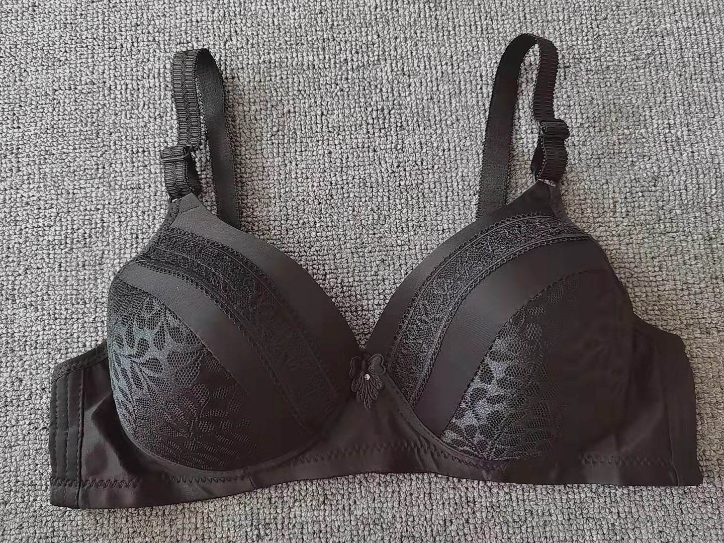 Women's Fashion Back Three Breasted Wireless Bra - Mubimart