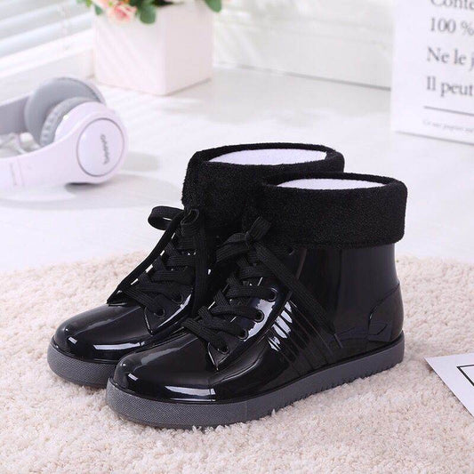 Women Fashion Style Outer Shoes Non-slip Rain Boots - Mubimart