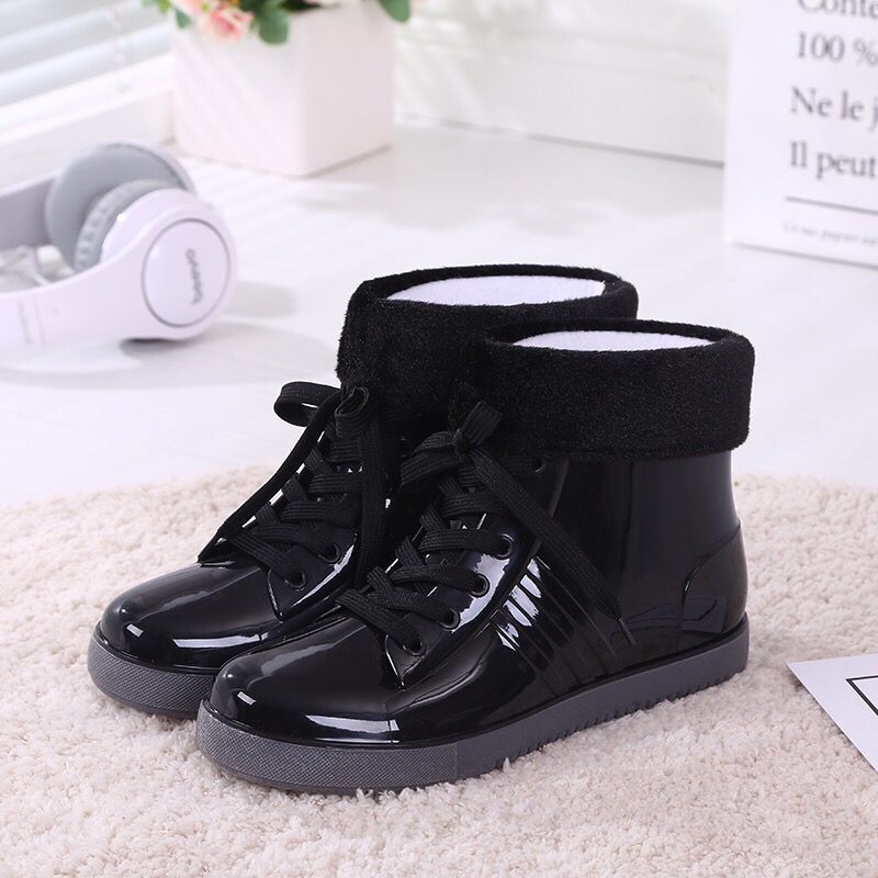 Women Fashion Style Outer Shoes Non-slip Rain Boots