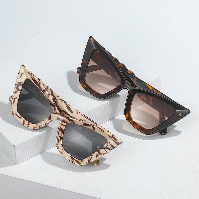 Cat-eye Sunglasses Retro Modern Trend European And American Street Patting Glasses - Mubimart