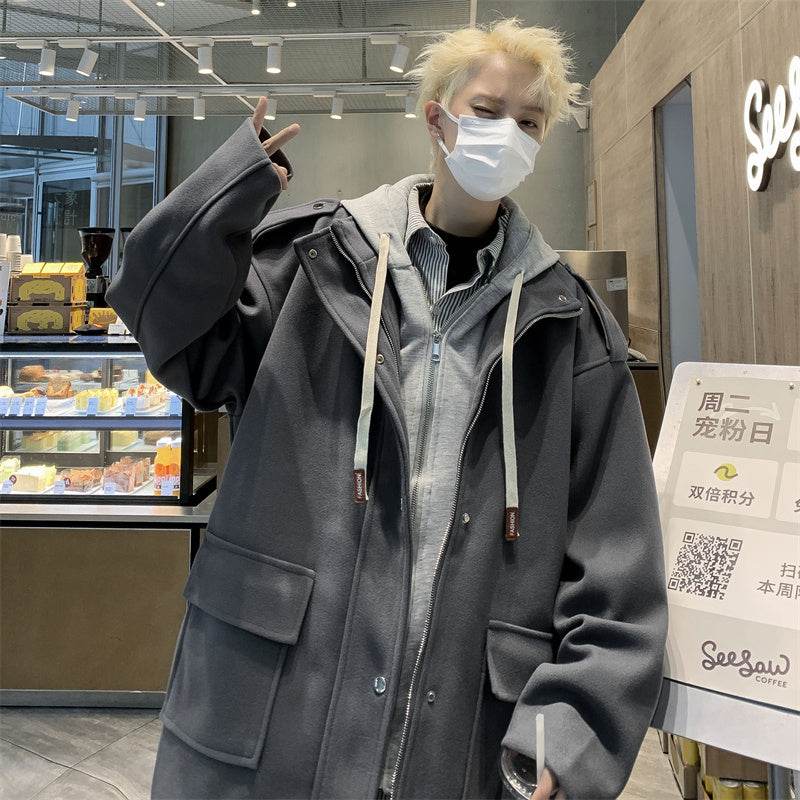 Autumn And Winter Woolen Coats For Men - Mubimart