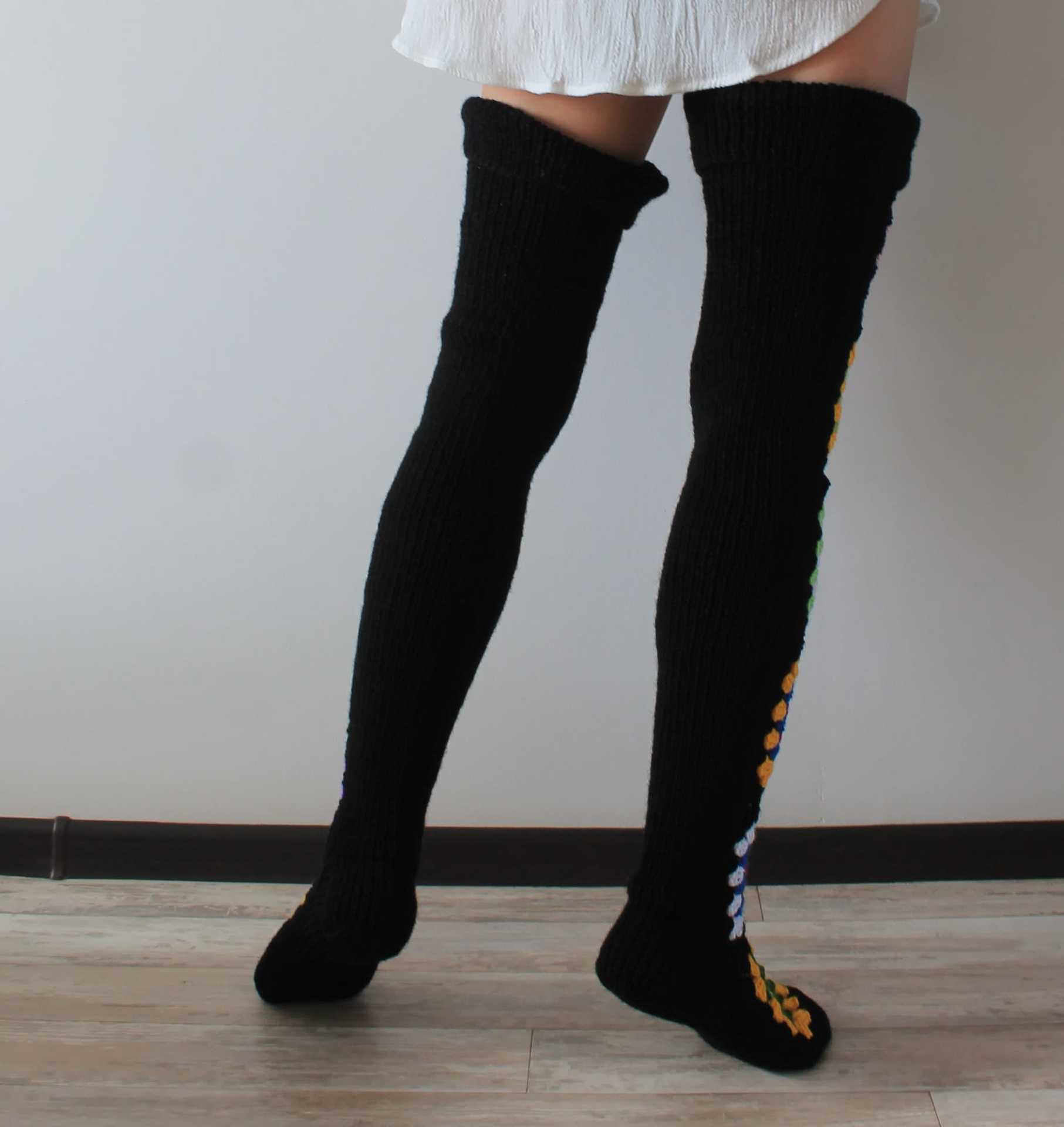 Women's Slimming High Knee Long Socks - Mubimart -  