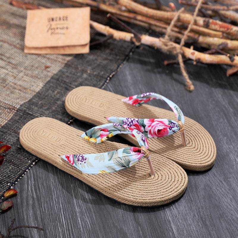 Flat Heel Flip Flops - Mubimart