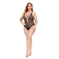 Lingerie Fat Woman Plus Size Lace Pajamas - Mubimart -  