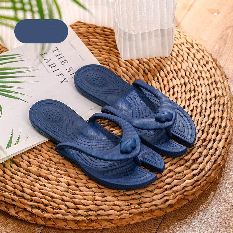 Folding Slipper Travel Portable Flip-flops Indoor And Outdoor Soft Sole Beach Hotel Couple Shoes Lazy Slippers - Mubimart