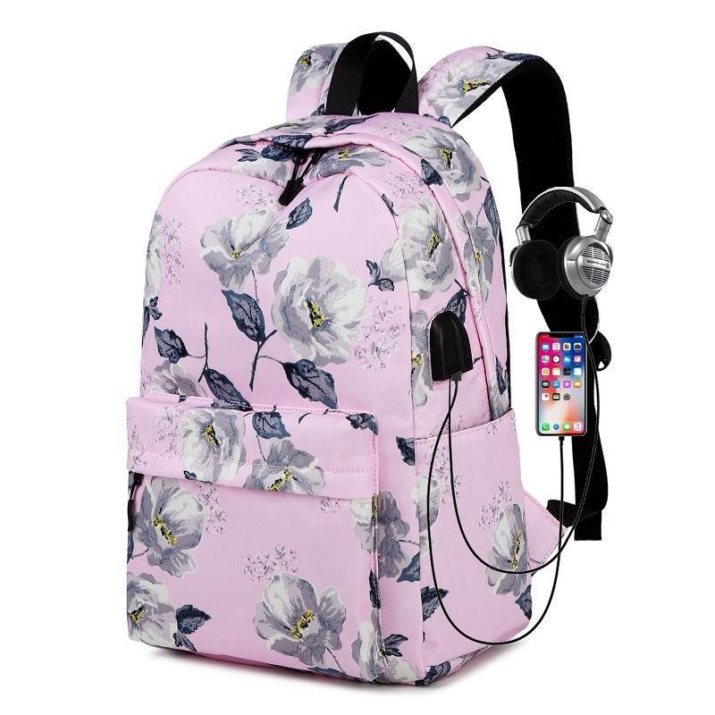 Schoolbag Outdoor Nylon Backpack For Women - Mubimart