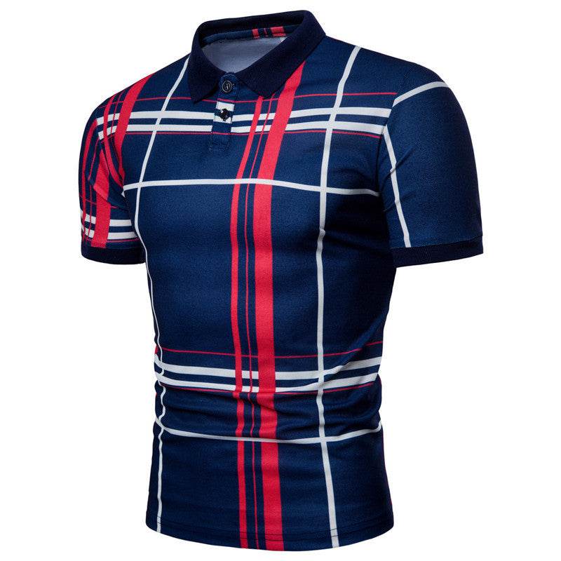 Mens Polo Shirt Summer Fashion Classic Casual Top - Mubimart