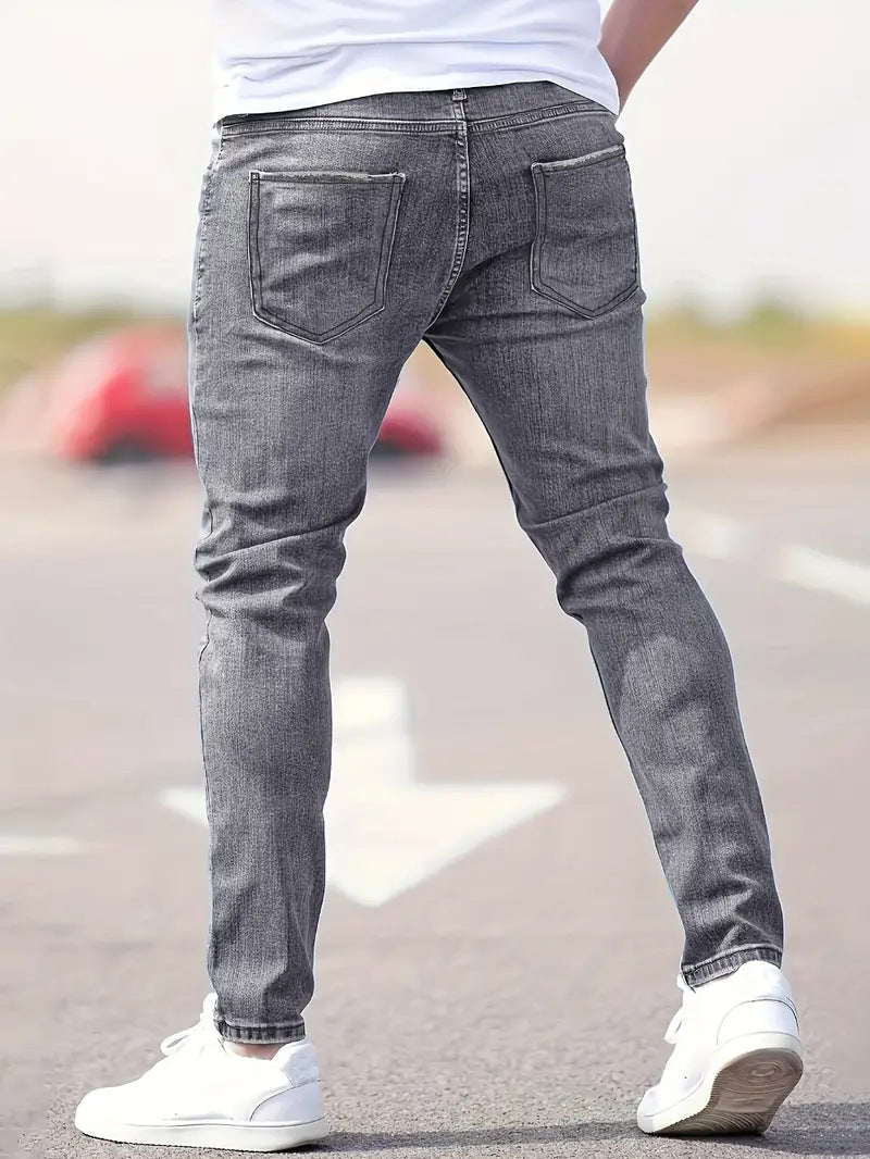 Slim-Fit-Stretch-Jeans im amerikanischen Stil