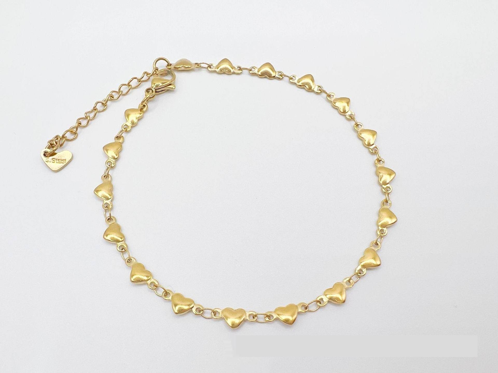 Simple Niche European And American Style Stainless Steel Anklets - Mubimart