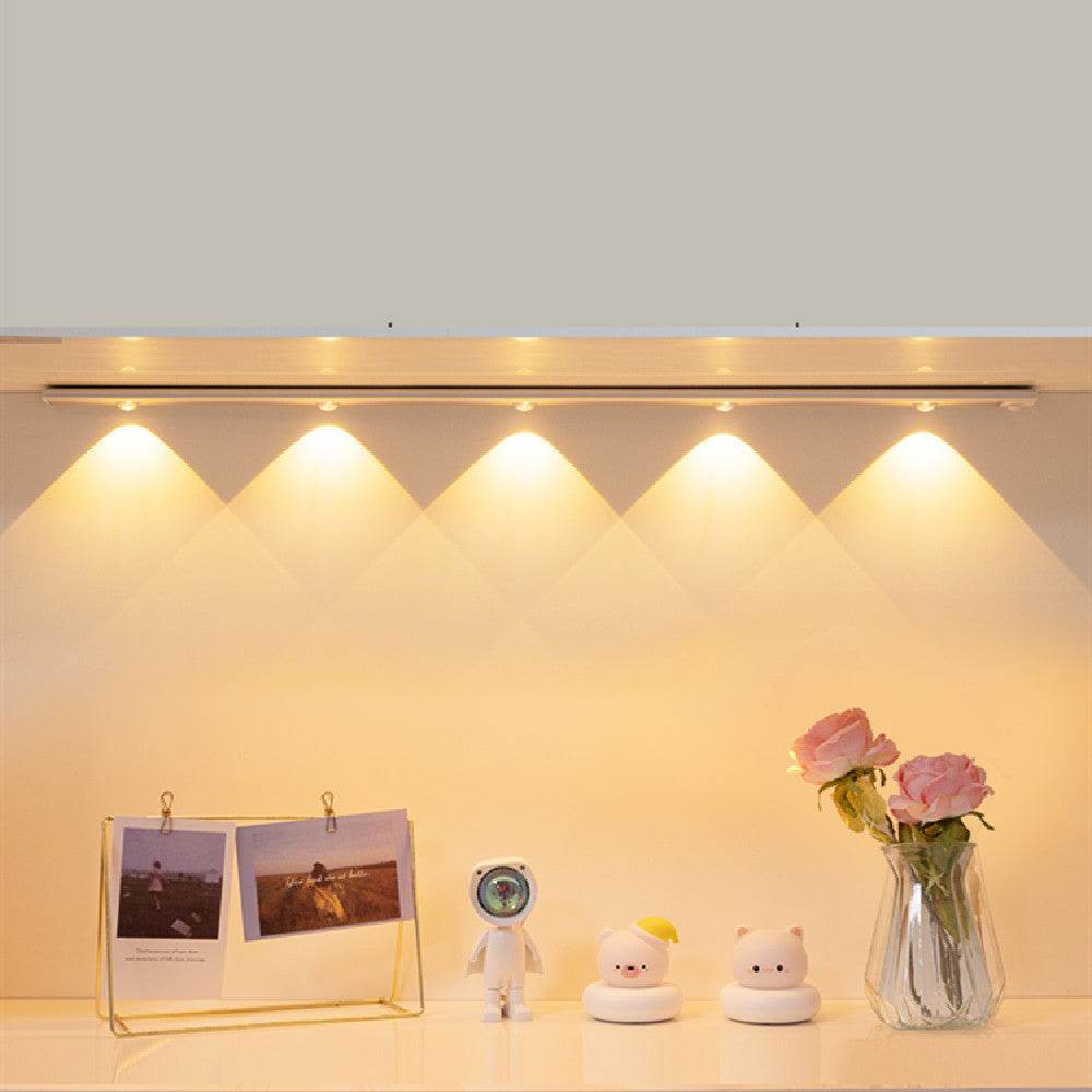 LED Wireless Self-adhesive Inductive Charging Shoe Cabinet Cabinet Light Strip - Mubimart