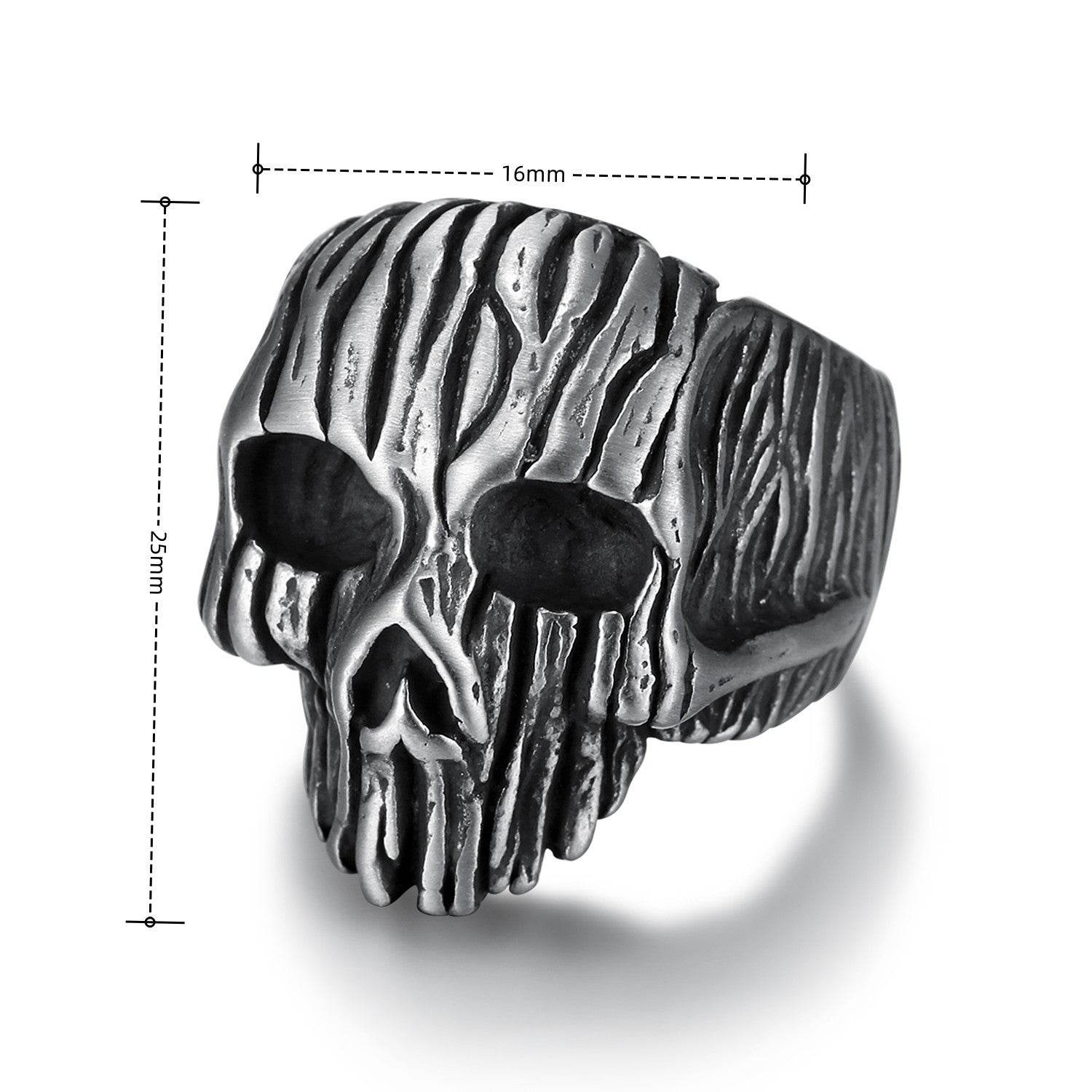 Personality Skull Men And Women Punk Ring Men - Mubimart