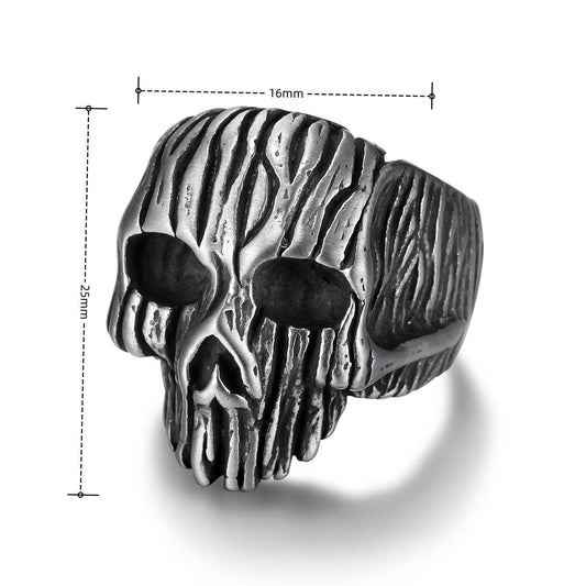 Personality Skull Men And Women Punk Ring Men - Mubimart