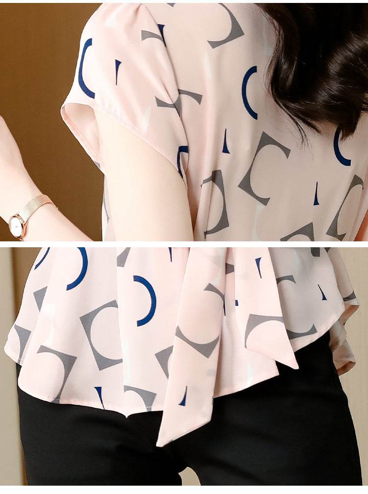 Women Casual Summer Style Chiffon Blouses Shirts - Mubimart