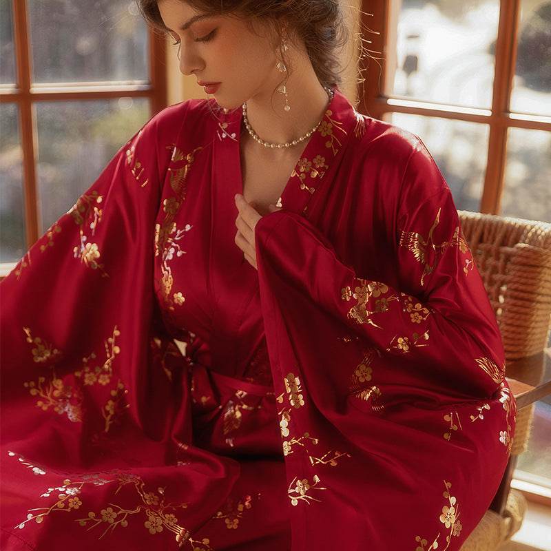 Women's Feather Nightgown Wedding - Mubimart