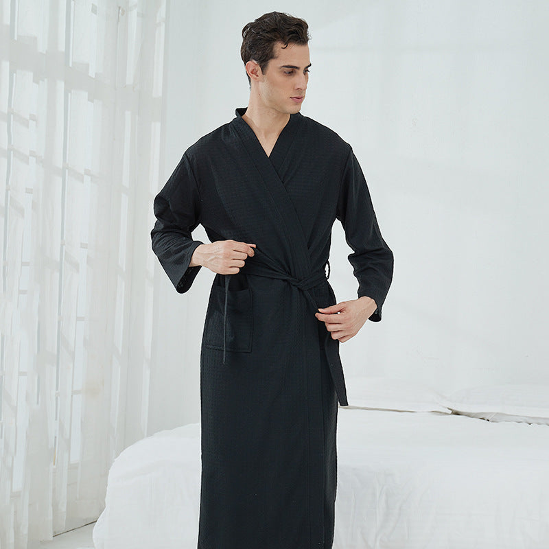 Couple Robes Sleepwear Women Men Loungewear Bathrobe - Mubimart -  