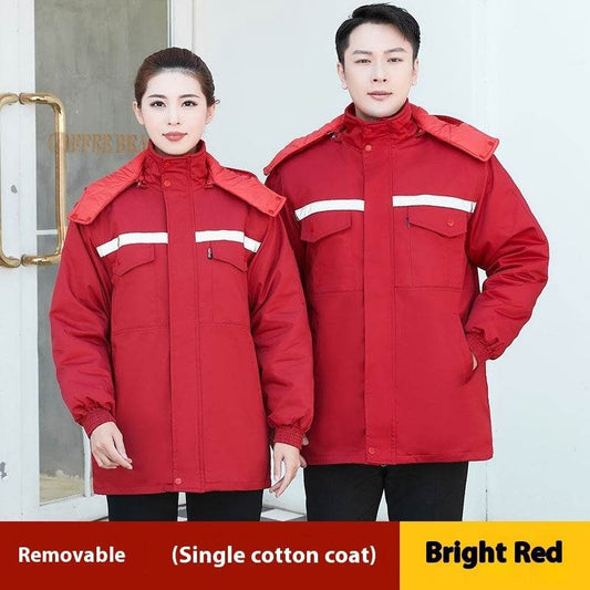 Winter Work Clothes Cotton-padded Coat For Men - Mubimart