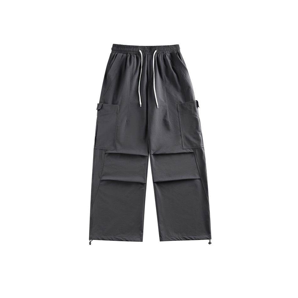 Casual Straight-leg Loose Cargo Pants Male - Mubimart