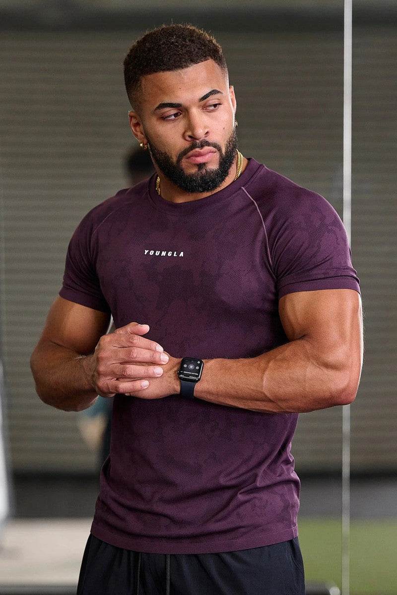 Workout Clothes Camouflage Sports T-shirt Men - Mubimart