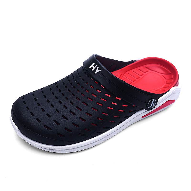 Summer Men's Shoes Cave Shoes Half Slipper - Mubimart