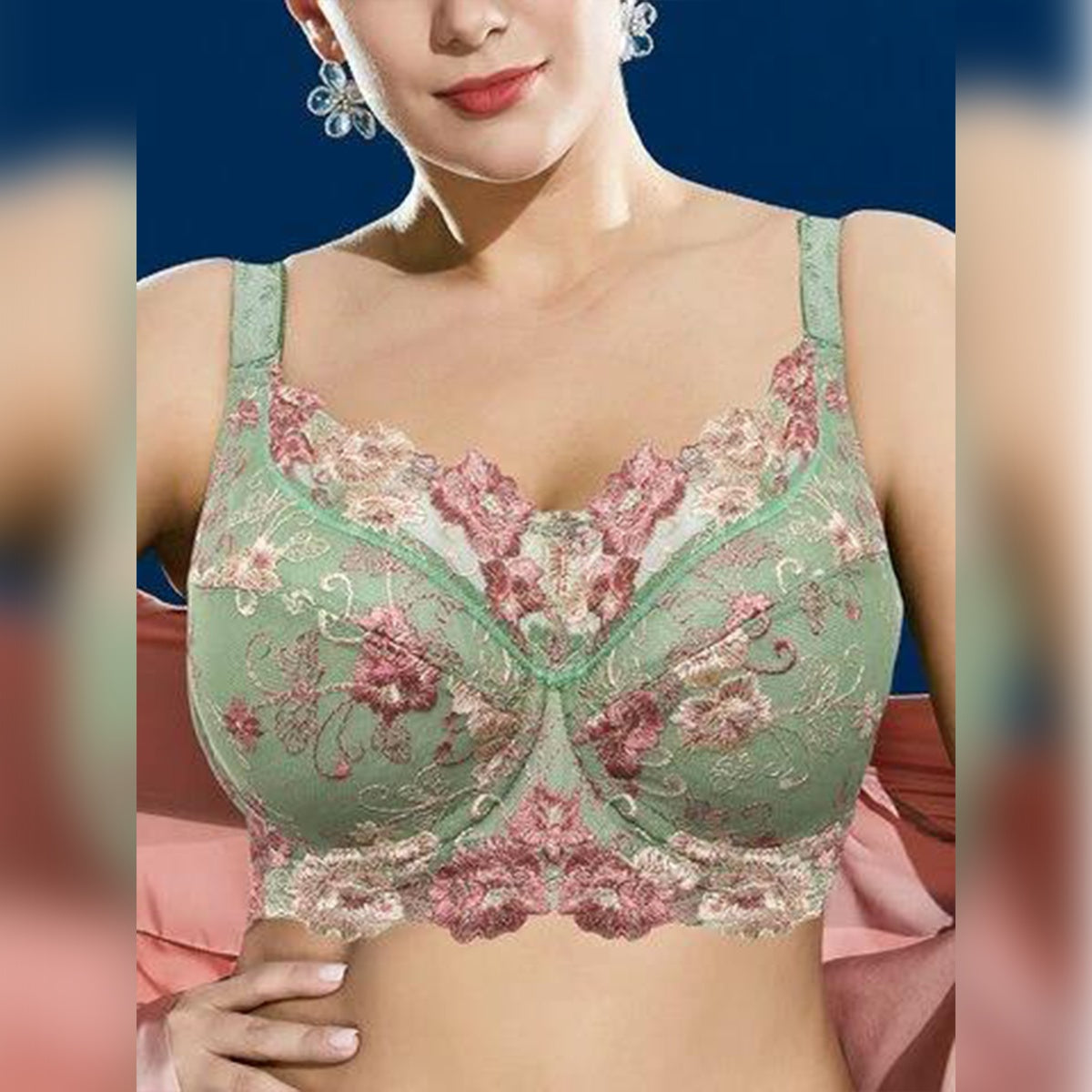 Women's Plus Size Thin Underwire Bra - Mubimart -  