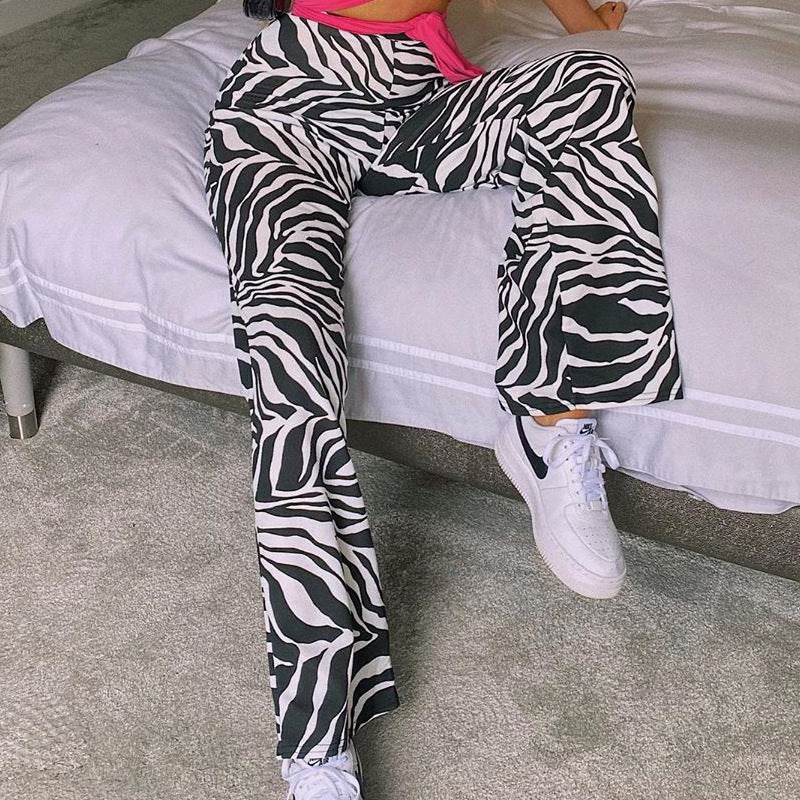Sweatpants Women Wid Leg Loose Flare Pants Joggers Women Wide Leg Streetwear Fashion Sexy Long Trousers - Mubimart