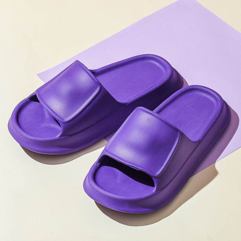 Unisex Thick Bottom Slipper Summer Home Use For Women And Men Comfortable And Lightweight Shower Slippers - Mubimart
