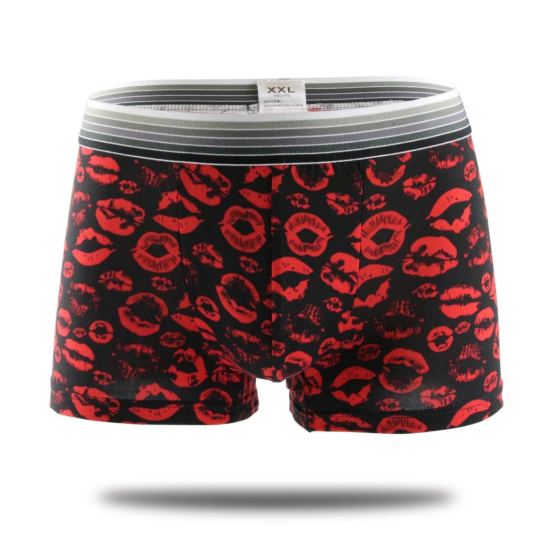 Men's Underwear Milk Silk Boxers Personality Trend - Mubimart