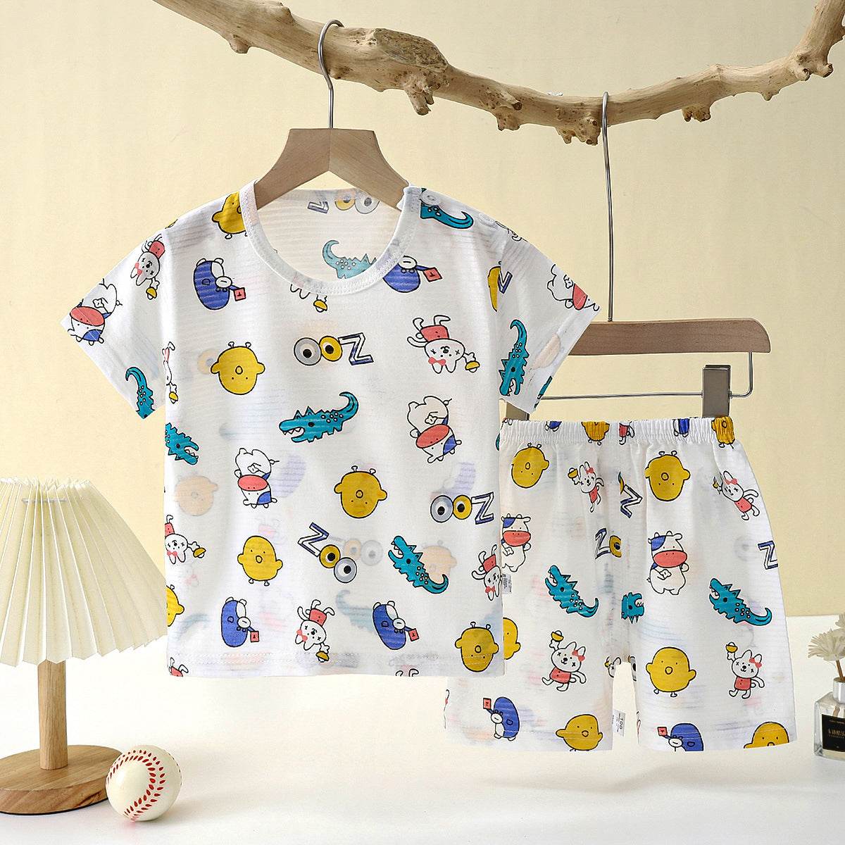 Children's Loungewear Pajamas Pure Cotton Underwear Set - Mubimart