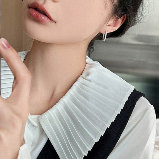 Women's Fashion Plain Hoop Earrings - Mubimart