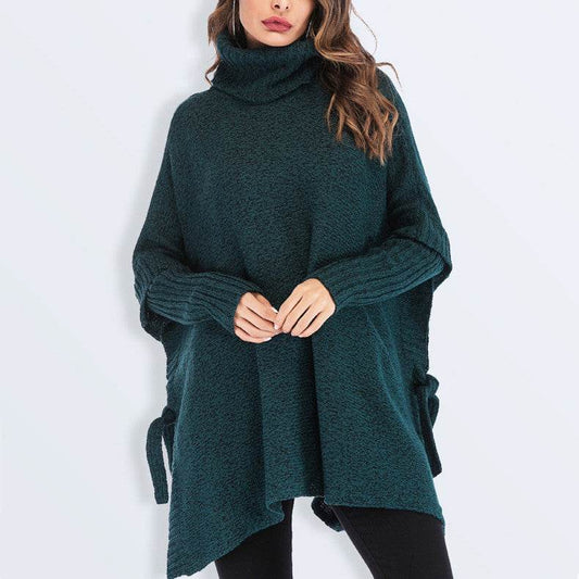 New Large Size Women's Turtleneck Sweater Loose Sweater Women's Knitwear - Mubimart