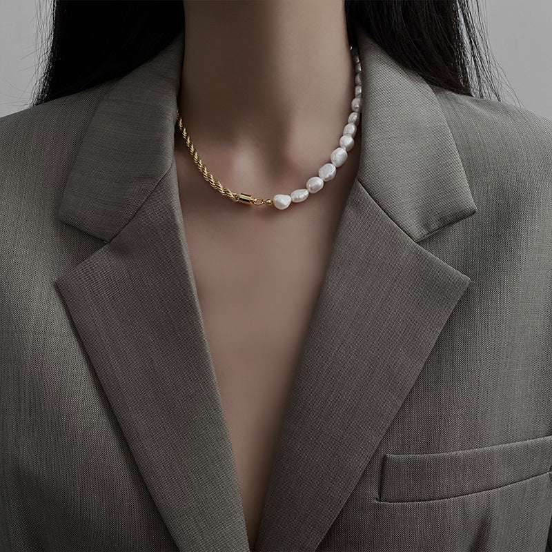 Design Stitching Personalized Clavicle Chain Necklace Women - Mubimart