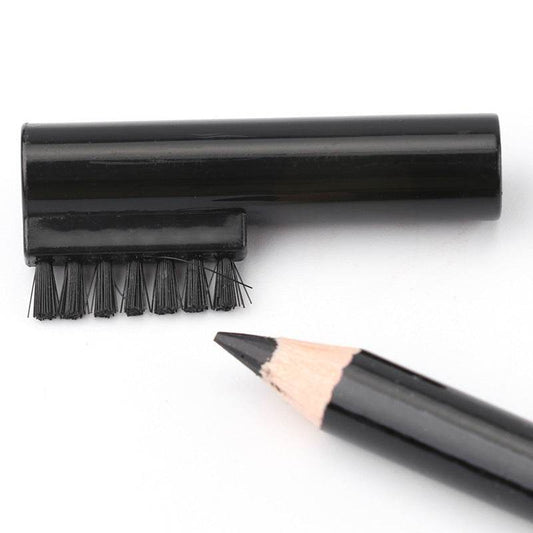 Hard Core Eyebrow Pencil Colored Waterproof Wooden Not Easy To Break Color Eyeliner Makeup Glue Pen - Mubimart