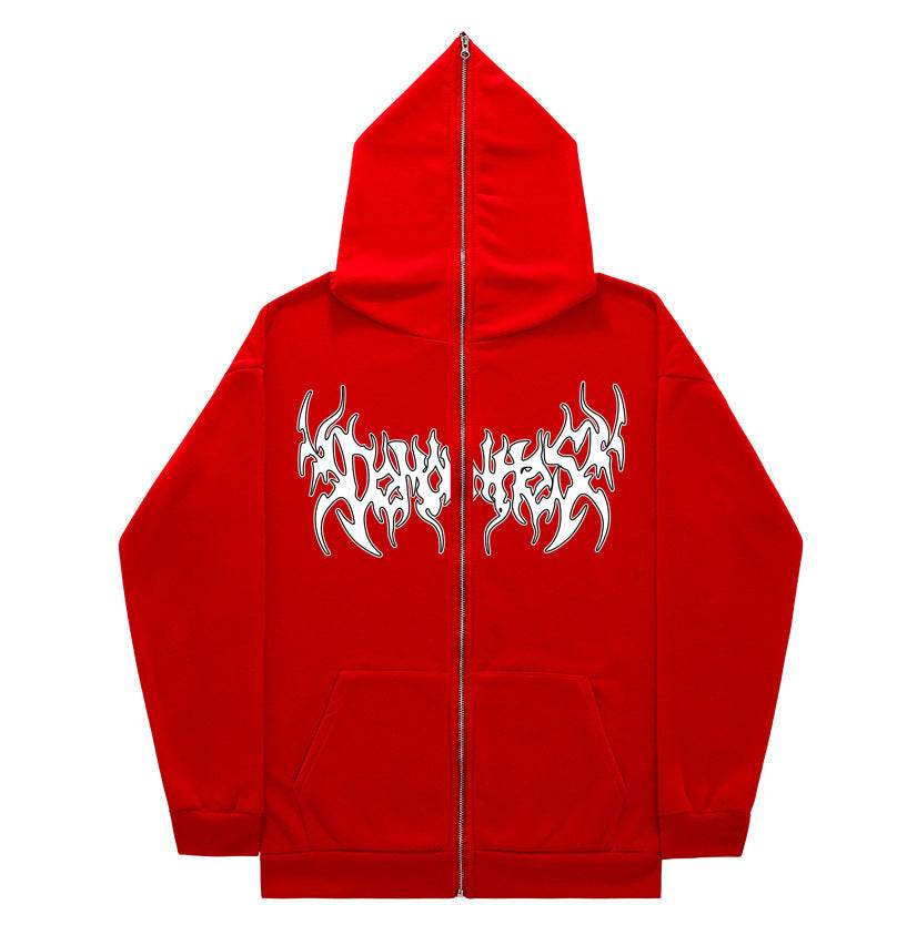 Personalized All-matching Loose Casual Zipper Hoodie - Mubimart