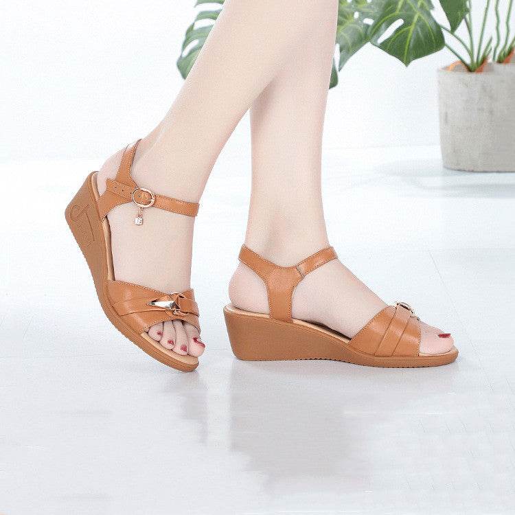 Flat Comfort Soft Sole Ladies Sandals - Mubimart