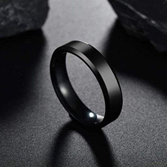 Stainless Steel Ring for Women Men Fashion Gold Color Finger Rings Wedding Band Jewelry Gift - Mubimart