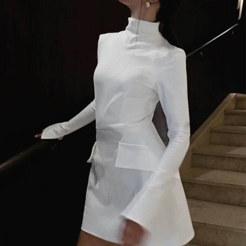 Fashion Slim-fit Long-sleeved Dress Sexy Hip-overing Temperament Elegant Dresses Women's Clothing - Mubimart