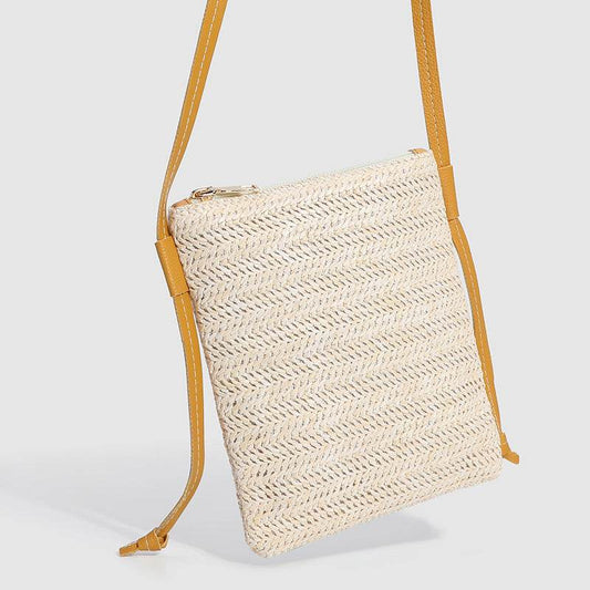 Fashion Solid Color Small Square Bag Vertical Mobile Phone - Mubimart