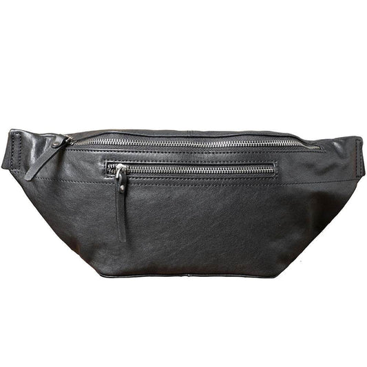 Mens Fashion Casual Leather Crossbody Shoulder Bag - Mubimart