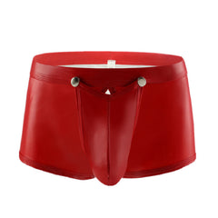 Men's PVC Bright Leather Boxers