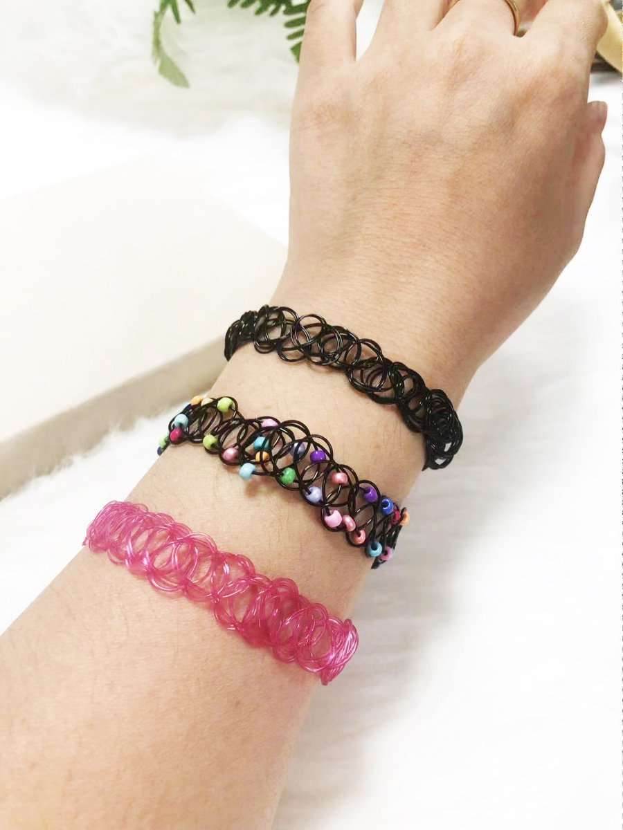 Vintage-Inspired Stretchy Choker Necklaces - A Nostalgic Touch To Your Outfit - Mubimart